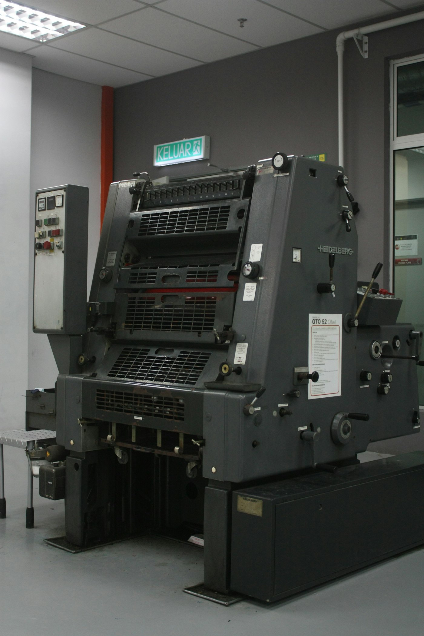 Sérigraphie, tirage d'une couleur